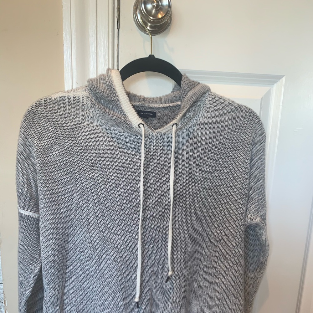 American Eagle Knit hooded sweater